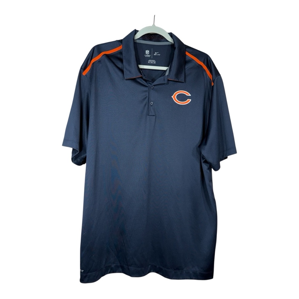 NFL Onfield Apparel Nike Dri-Fit Chicago Bears Polo Shirt Size XXL